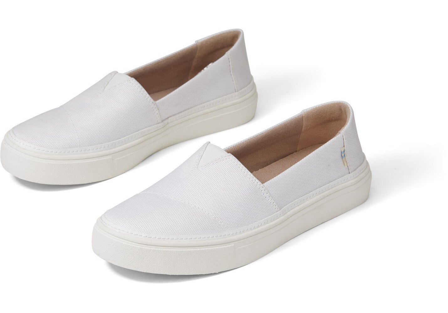 Toms Parker Slip On White - Womens - 39506-YXWD